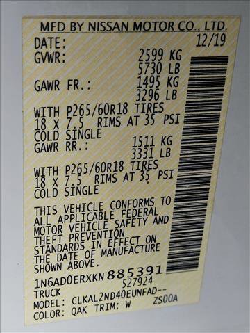 Used 2019 Nissan Frontier SV w/ Value Truck Package image 27