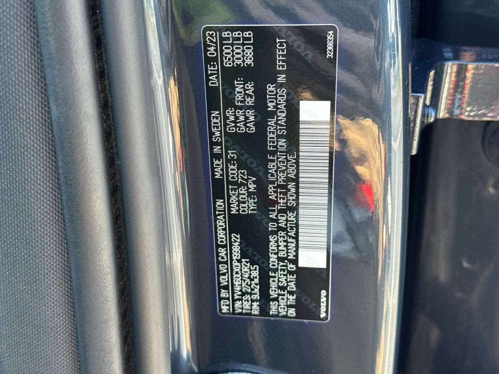Certified 2023 Volvo XC90 T8 Ultimate AWD/4WD image 34