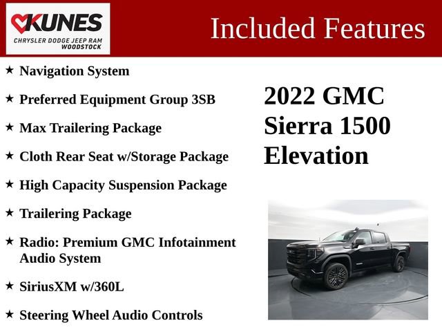 Used 2022 GMC Sierra 1500 Elevation AWD/4WD image 3