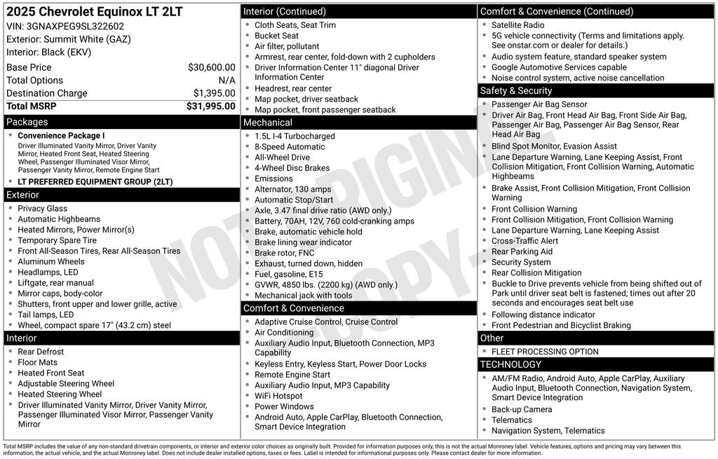 Used 2025 Chevrolet Equinox LT image 4