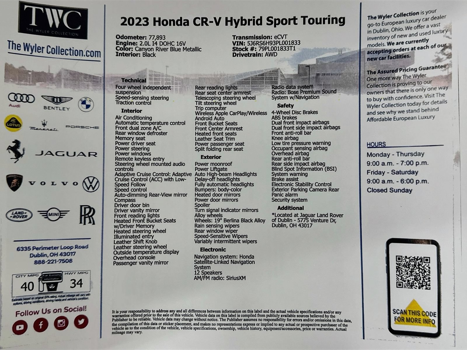 Used 2023 Honda CR-V Sport Touring image 46