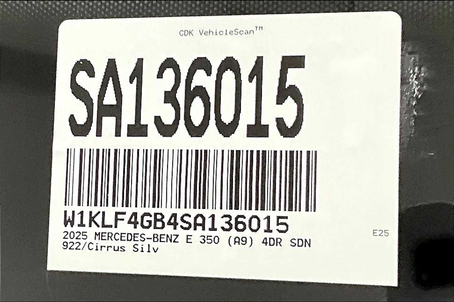 New 2025 Mercedes-Benz E 350 E 350 image 22