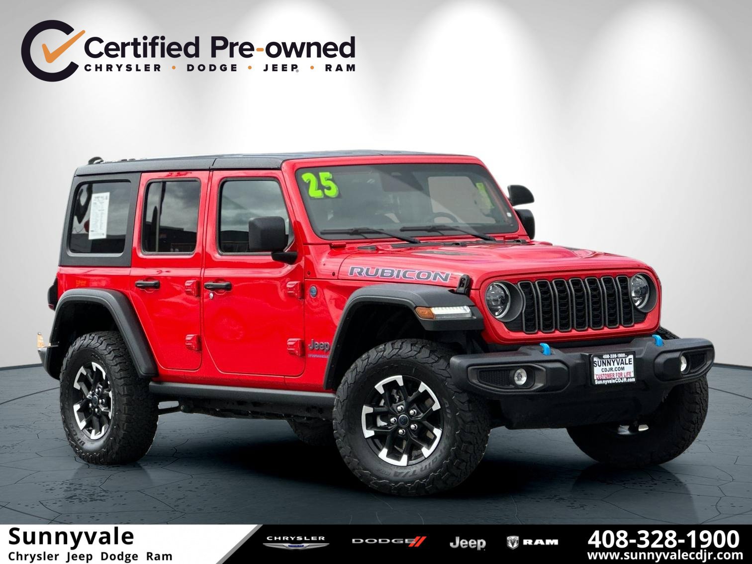 Certified 2025 Jeep Wrangler Unlimited Rubicon 4xe w/ Convenience Group