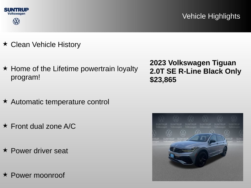 Used 2023 Volkswagen Tiguan SE R-Line FWD image 8