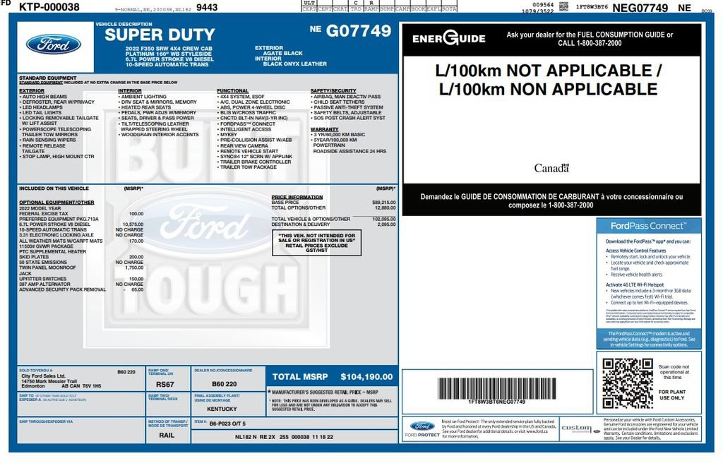 Used 2022 Ford F350 Platinum AWD/4WD image 2