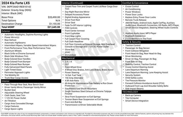 Used 2024 Kia Forte LXS image 28