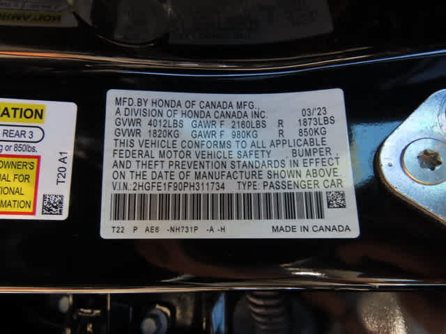 Certified 2023 Honda Civic Touring image 30