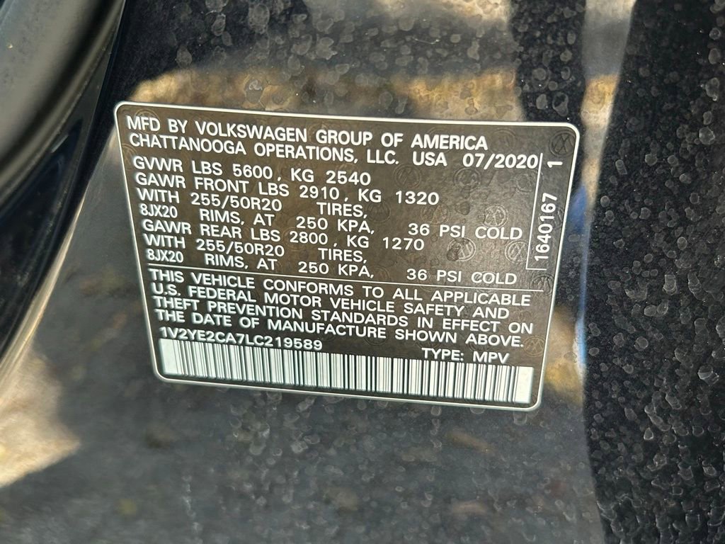 Used 2020 Volkswagen Atlas Cross Sport SE w/ Towing Package image 57