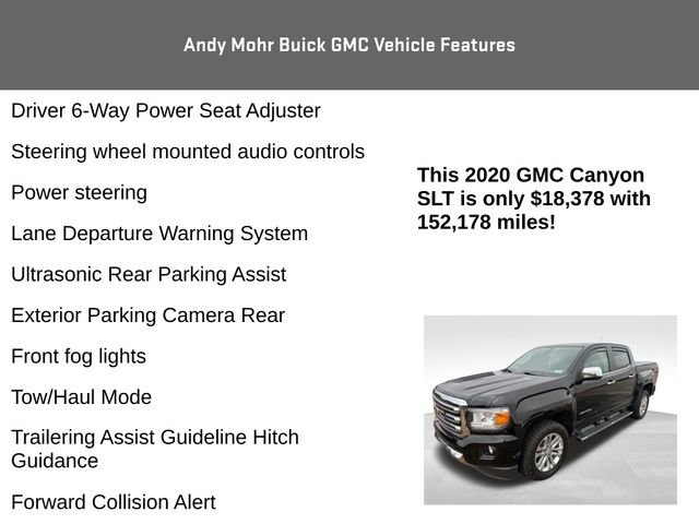 Used 2020 GMC Canyon SLT w/ Driver Alert Package image 11