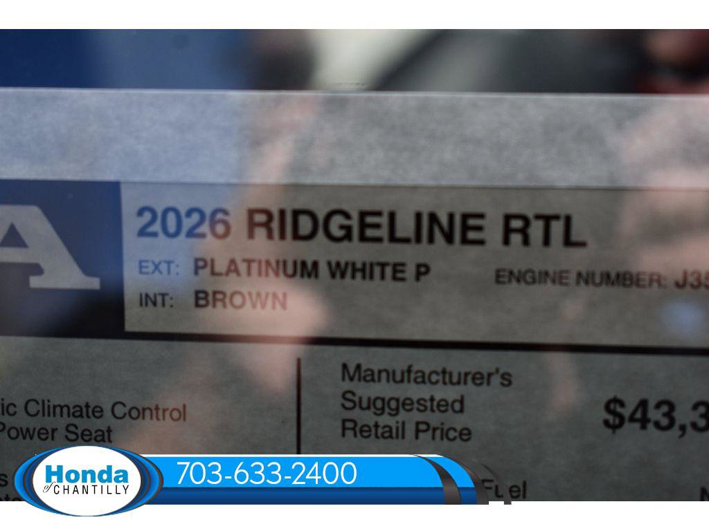 New 2026 Honda Ridgeline RTL image 38