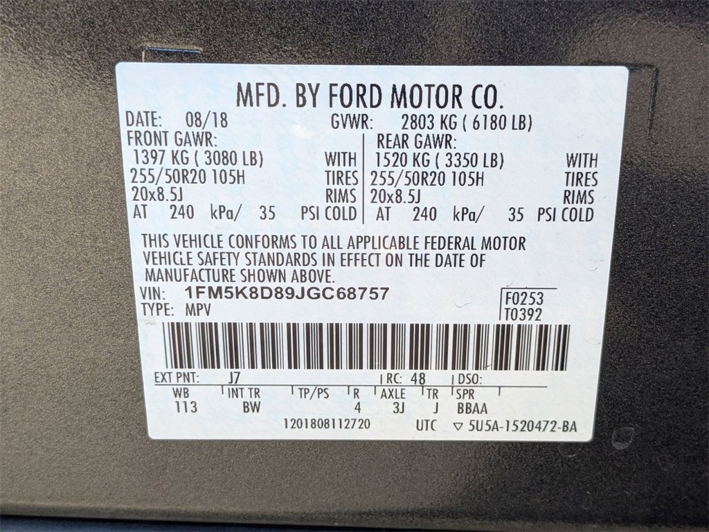 Used 2018 Ford Explorer XLT w/ Equipment Group 202A image 23