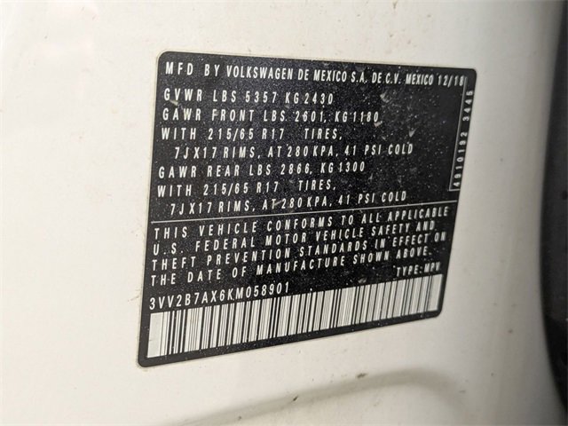 Used 2019 Volkswagen Tiguan SE w/ 3rd Row Seat Package image 32