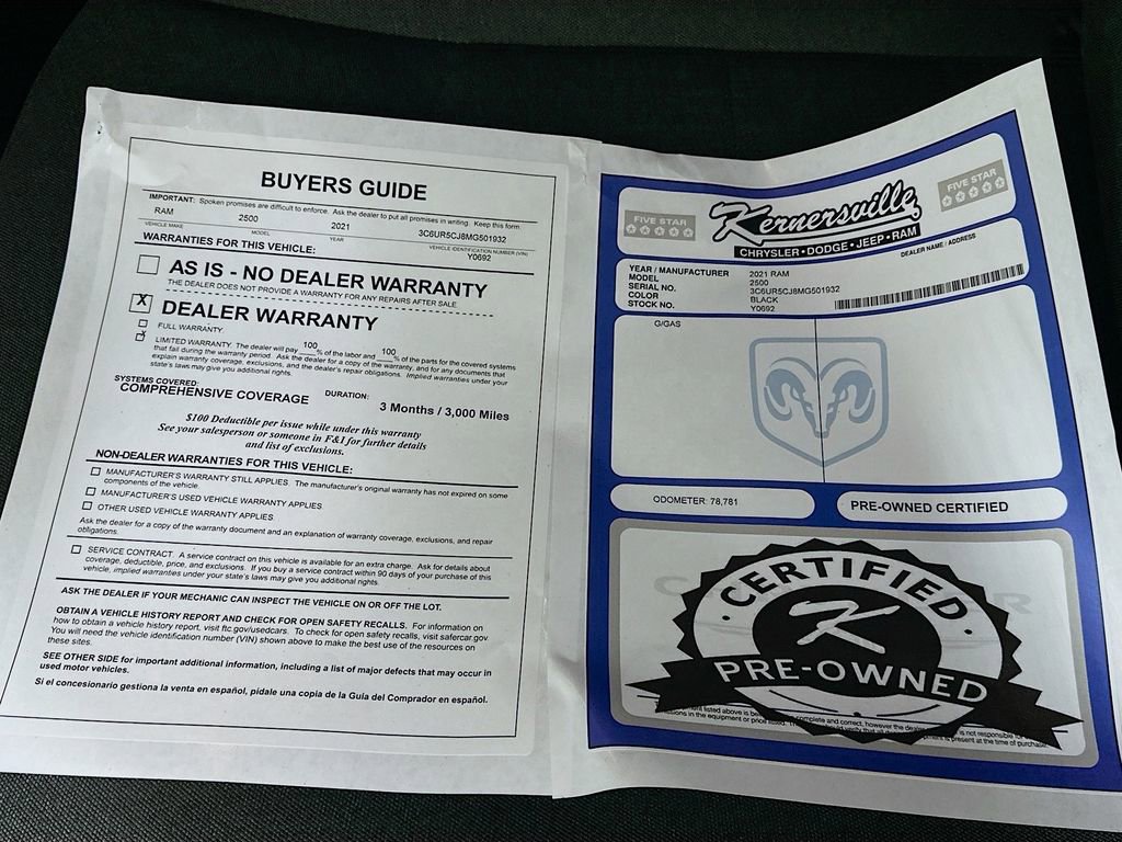 Used 2021 RAM 2500 Tradesman image 36