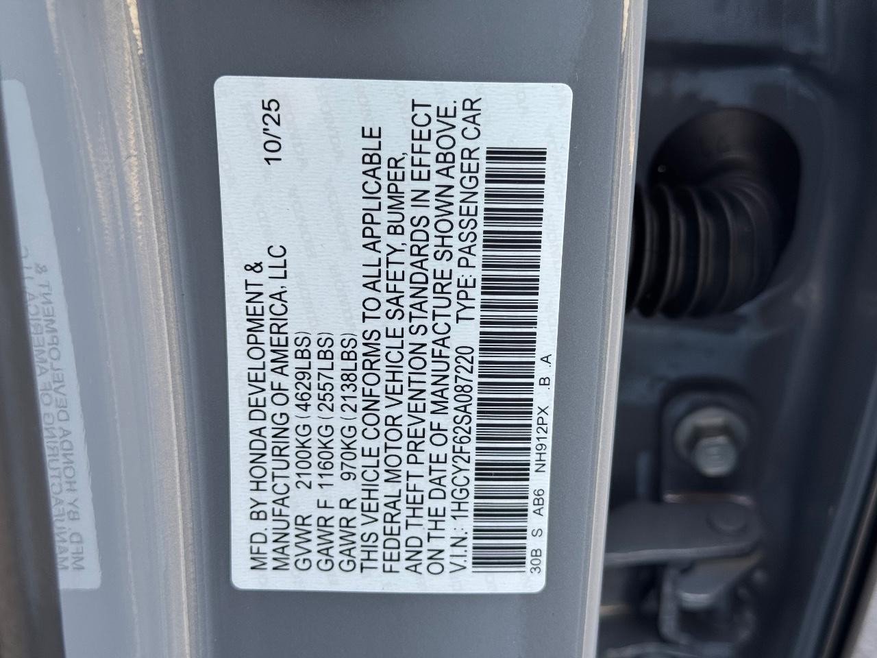 Certified 2025 Honda Accord EX-L image 26