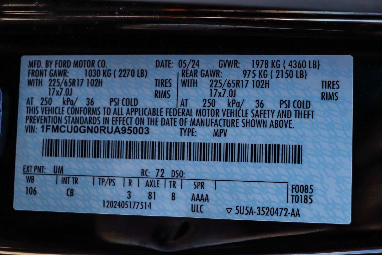 Used 2024 Ford Escape Active image 29