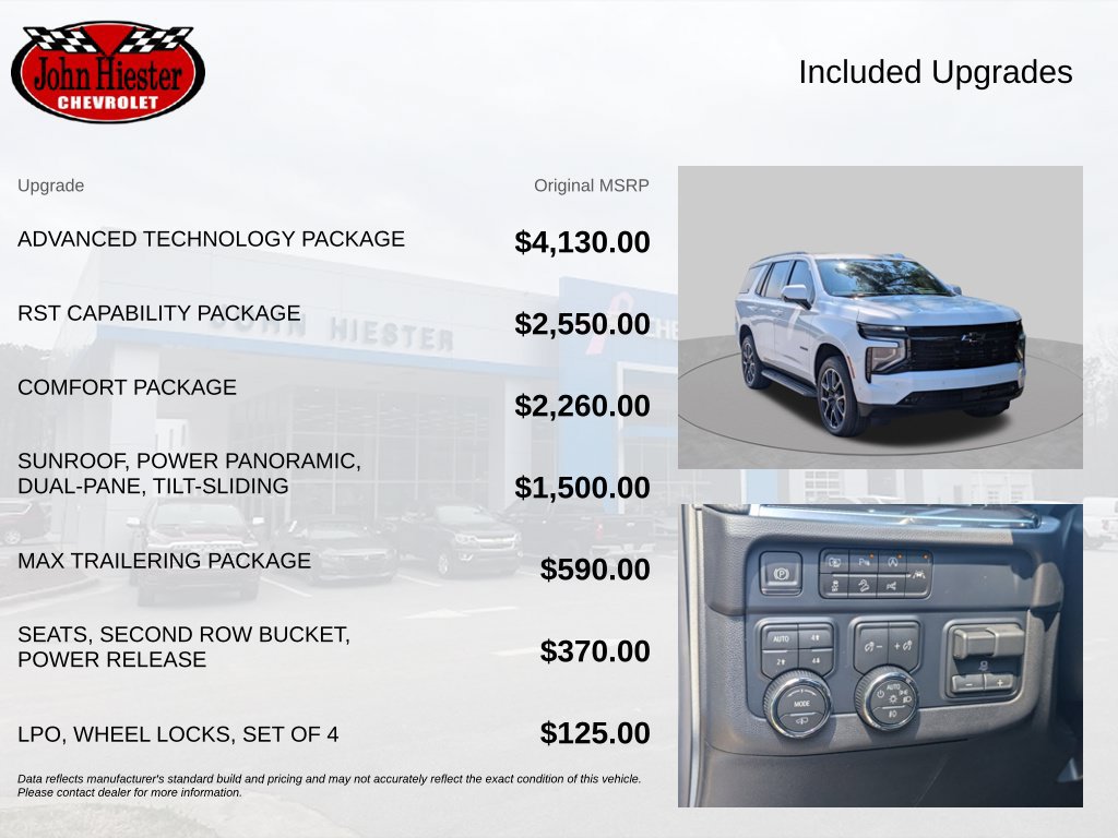 New 2026 Chevrolet Tahoe RST w/ Advanced Technology Package AWD/4WD image 3