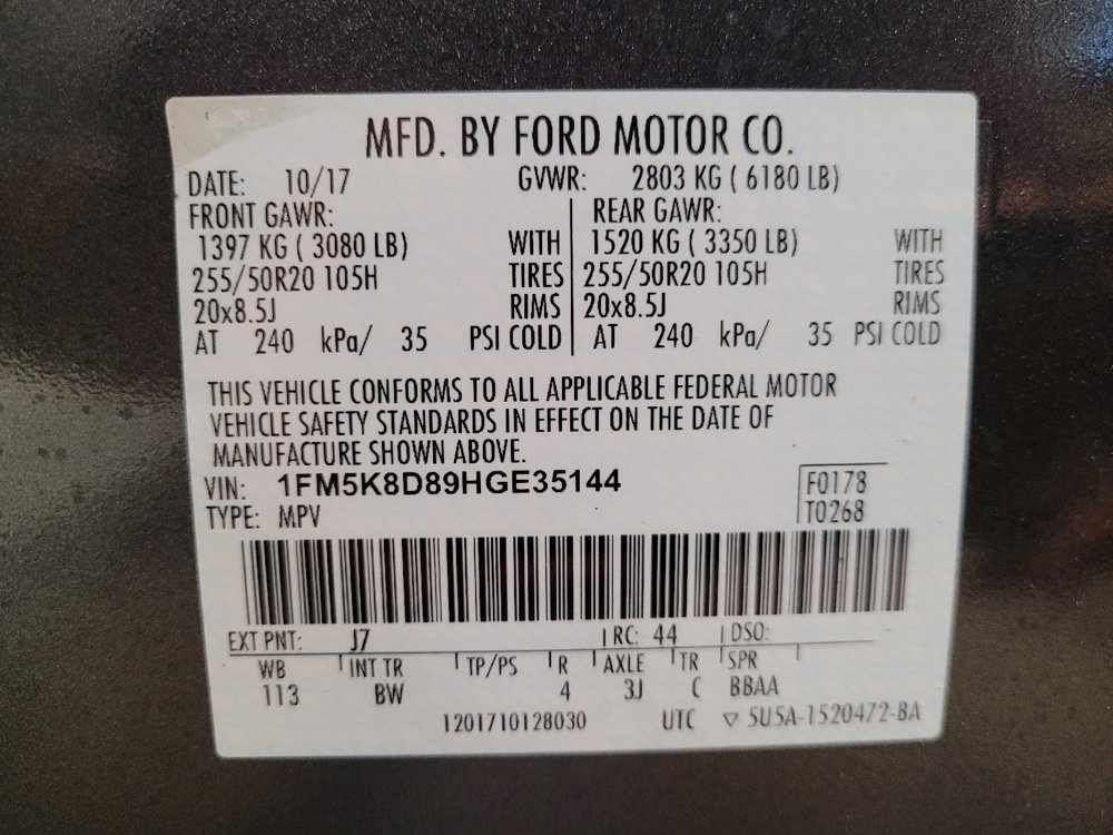 Used 2017 Ford Explorer XLT w/ Equipment Group 202A AWD/4WD image 33