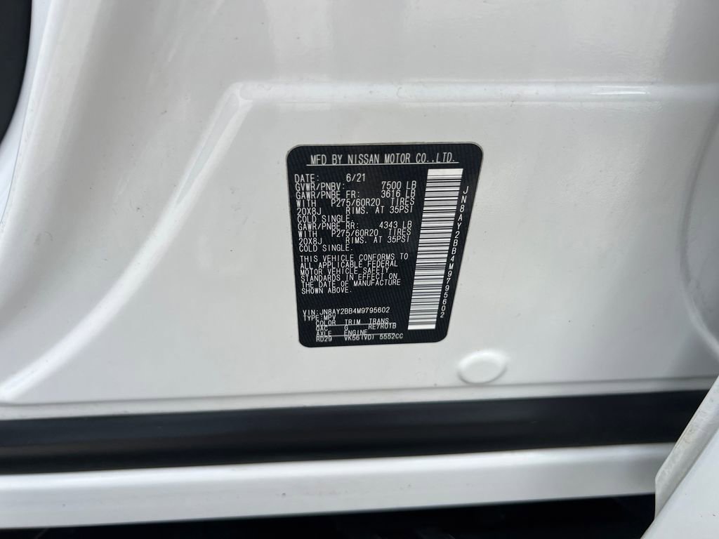 Used 2021 Nissan Armada SL w/ Captain's Chairs Package image 31