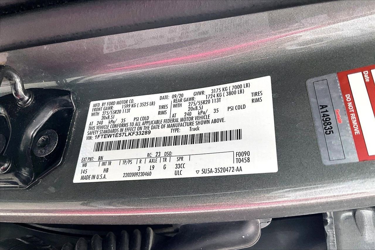 Used 2020 Ford F150 Lariat w/ Equipment Group 502A Luxury image 8