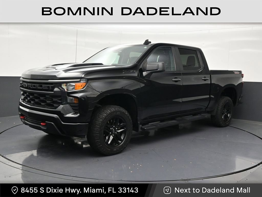 Used 2023 Chevrolet Silverado 1500 Custom Trail Boss w/ LPO, Dark Essentials Package AWD/4WD video 1