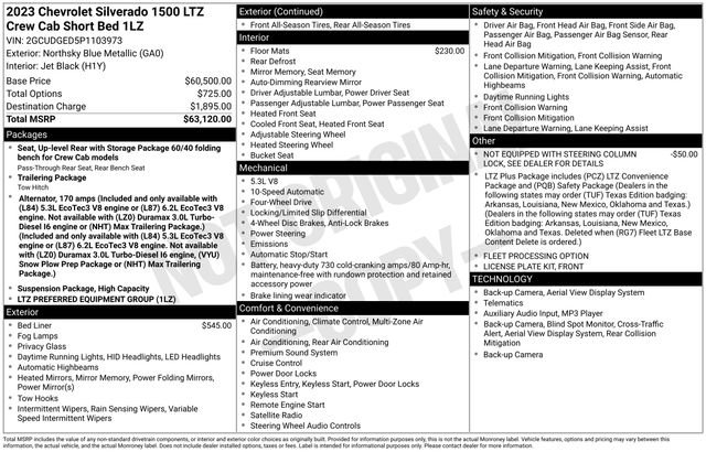 Used 2023 Chevrolet Silverado 1500 LTZ AWD/4WD image 35