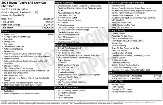 Used 2024 Toyota Tundra SR5 AWD/4WD image 34