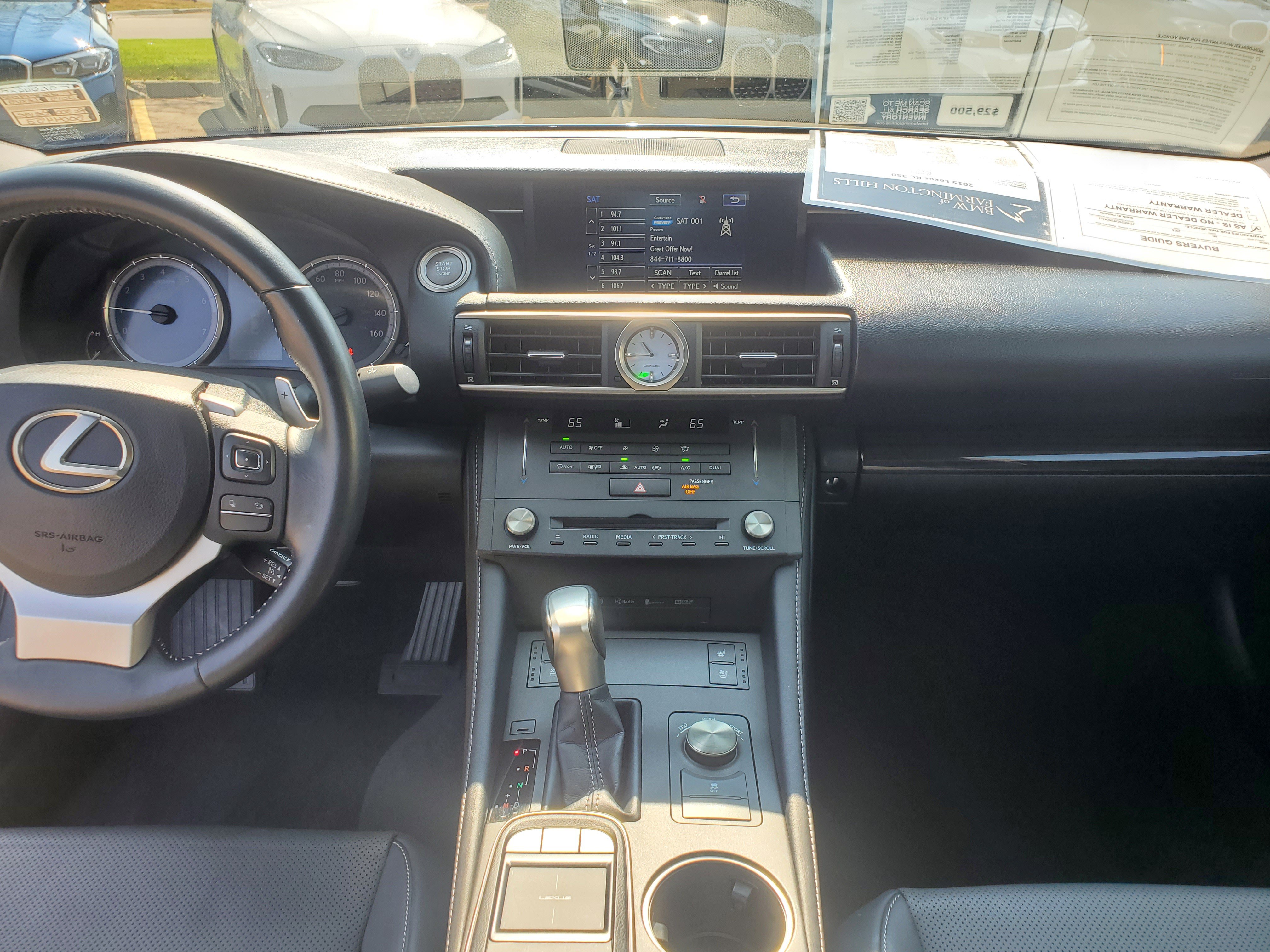 Used 2015 Lexus RC 350 AWD w/ Navigation System Package image 30