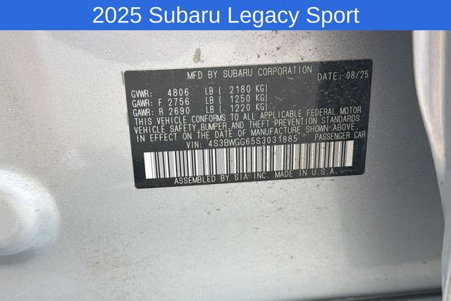 Used 2025 Subaru Legacy Premium w/ Popular Package #2 AWD/4WD image 11