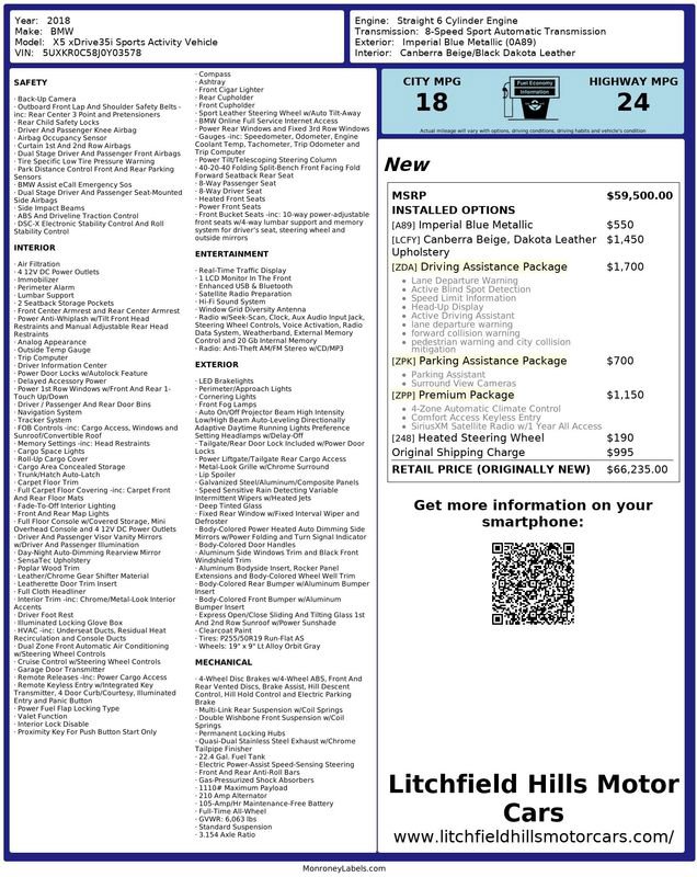 Used 2018 BMW X5 xDrive35i image 2