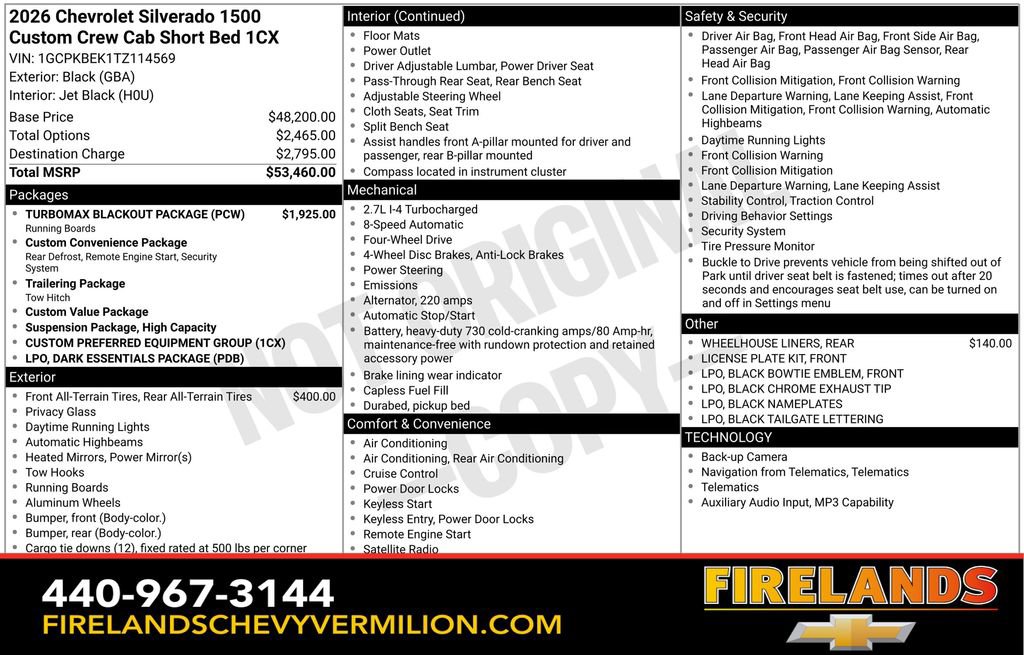 Certified 2026 Chevrolet Silverado 1500 Custom w/ Turbomax Blackout Package video 2