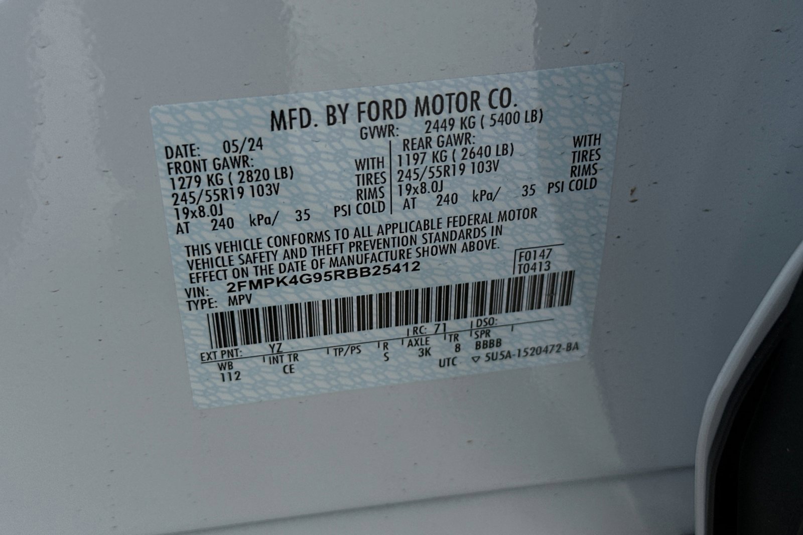 New 2024 Ford Edge SE w/ Black Appearance Package image 23