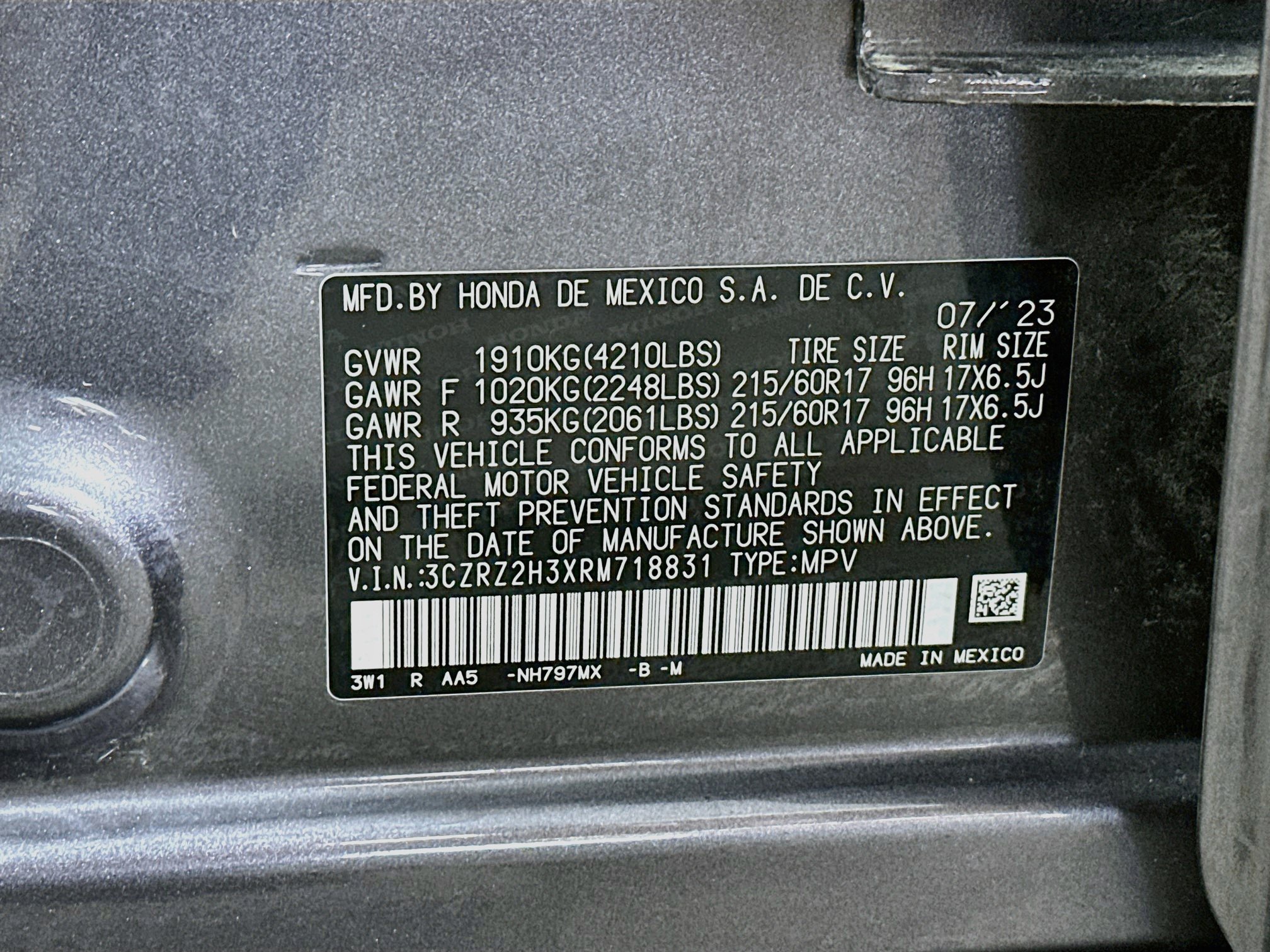 Used 2024 Honda HR-V LX image 29