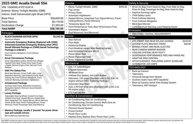 Used 2023 GMC Acadia Denali w/ Black Diamond Edition image 4