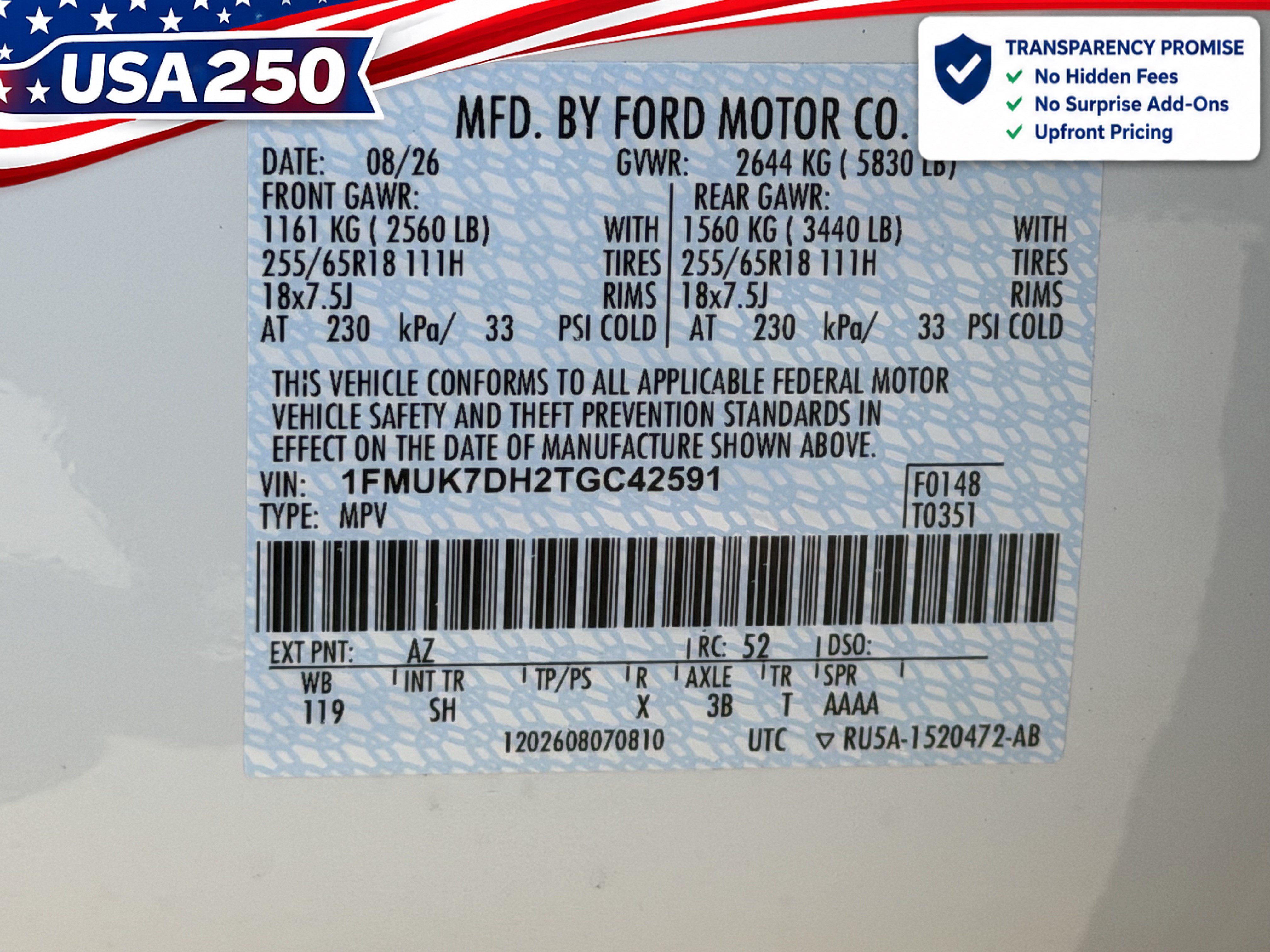 New 2026 Ford Explorer Active w/ Active Comfort Package RWD image 26