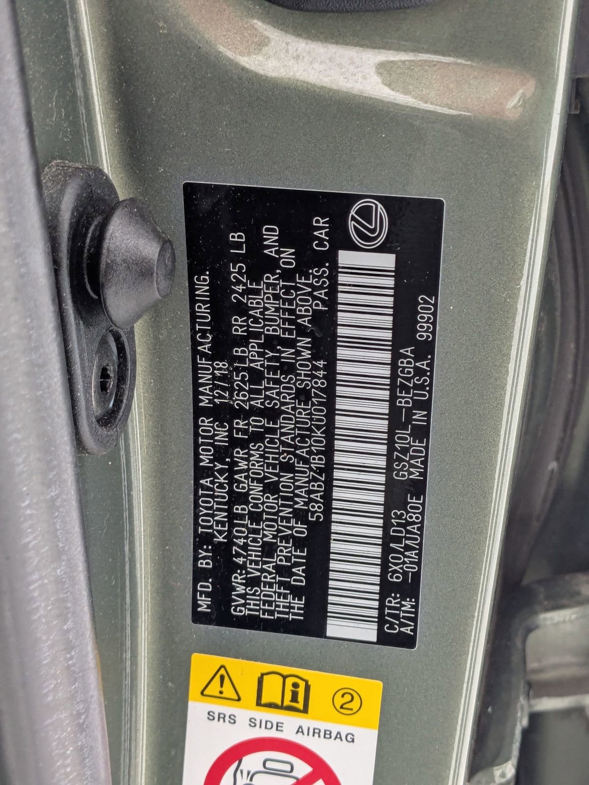 Used 2019 Lexus ES 350 350 w/ Premium Package image 32