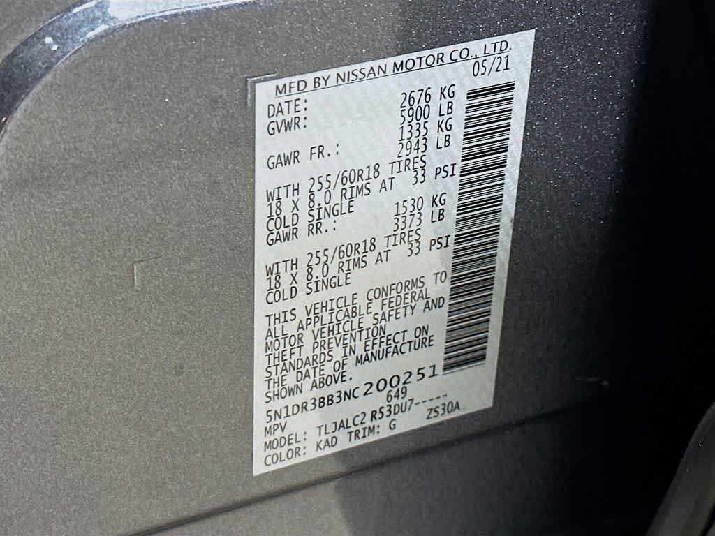 Used 2022 Nissan Pathfinder SV w/ SV Premium Package image 23