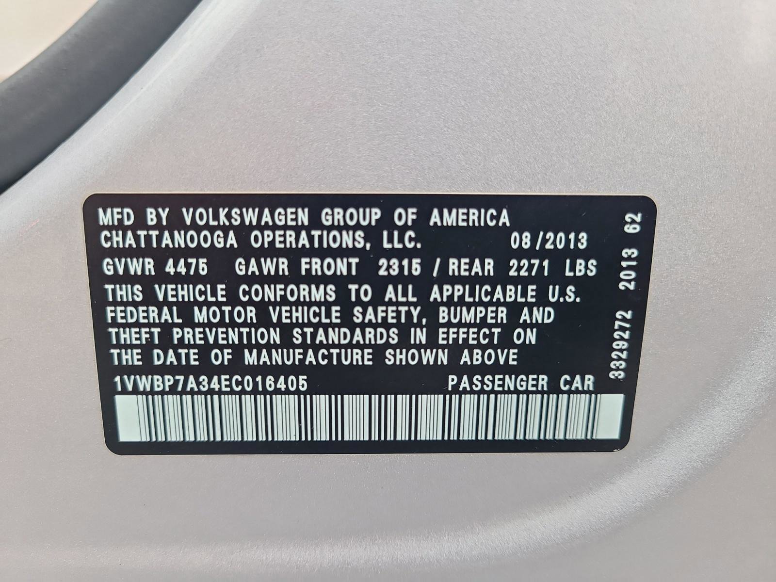 Used 2014 Volkswagen Passat 2.5 SE FWD image 25