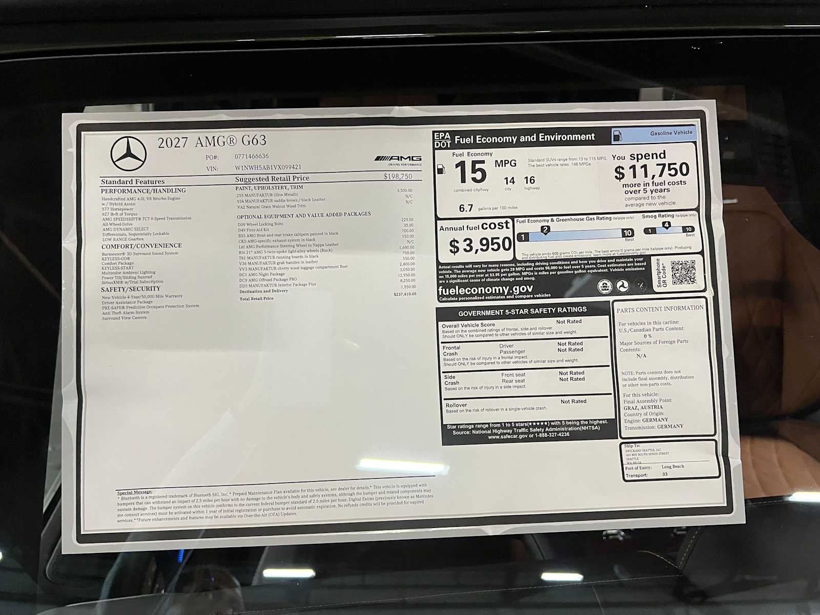 New 2027 Mercedes-Benz G 63 AMG 4MATIC image 48