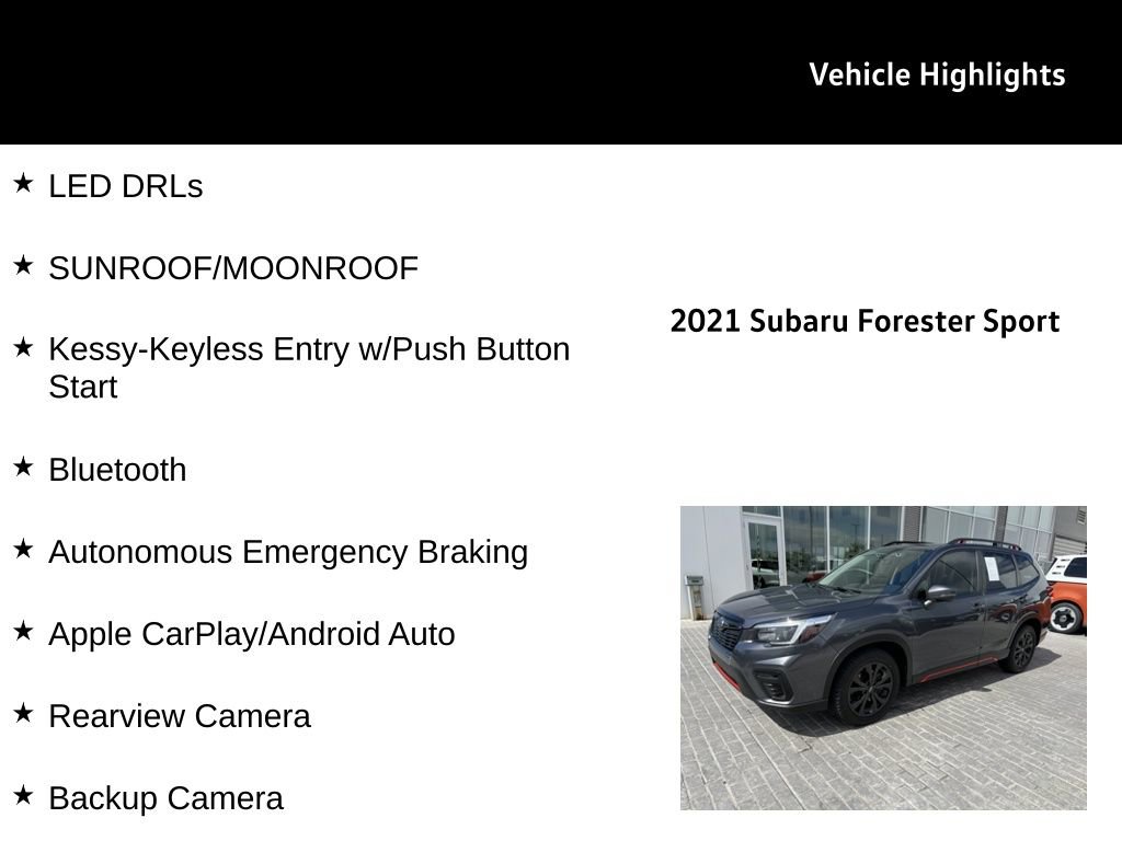 Used 2021 Subaru Forester Sport w/ Popular Package #2 AWD/4WD image 31