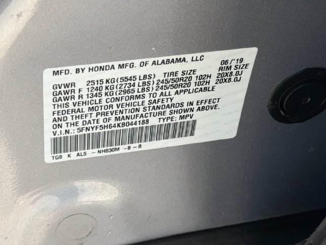 Used 2019 Honda Pilot Touring image 44