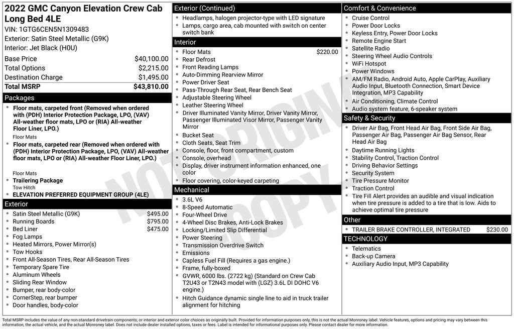Certified 2022 GMC Canyon Elevation image 6