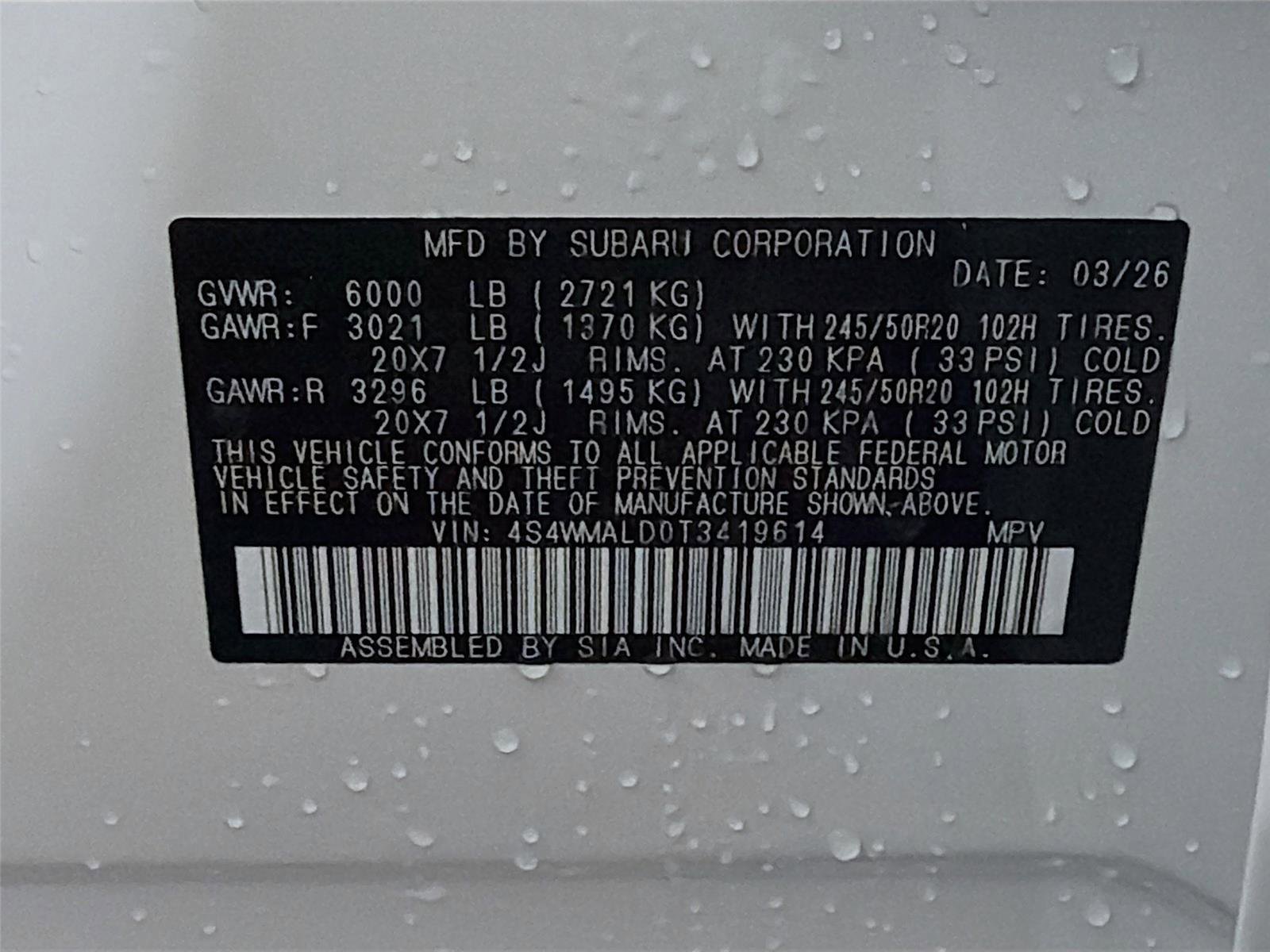 New 2026 Subaru Ascent Bronze Edition AWD/4WD image 31