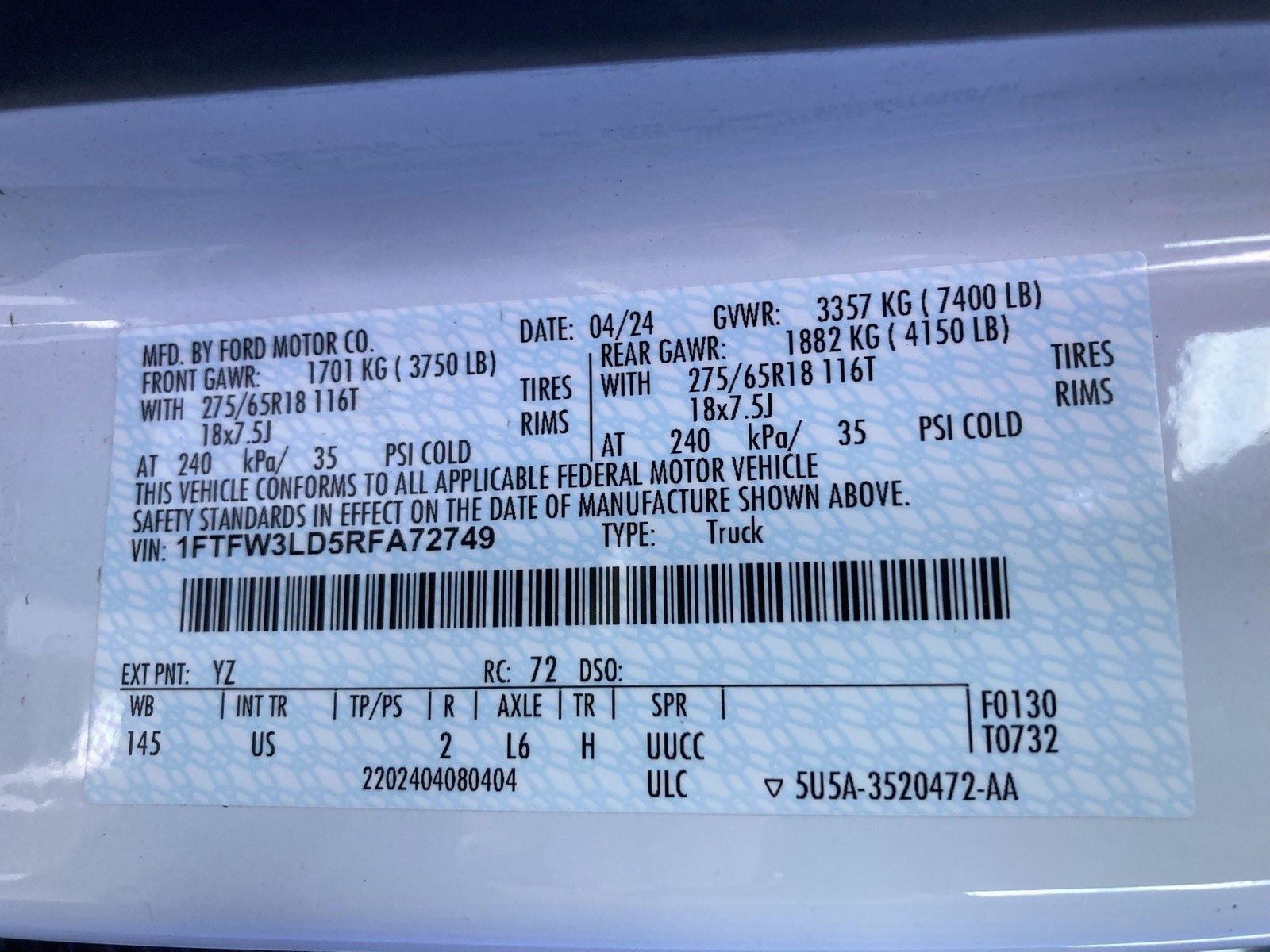 Used 2024 Ford F150 XLT w/ Mobile Office Package image 48