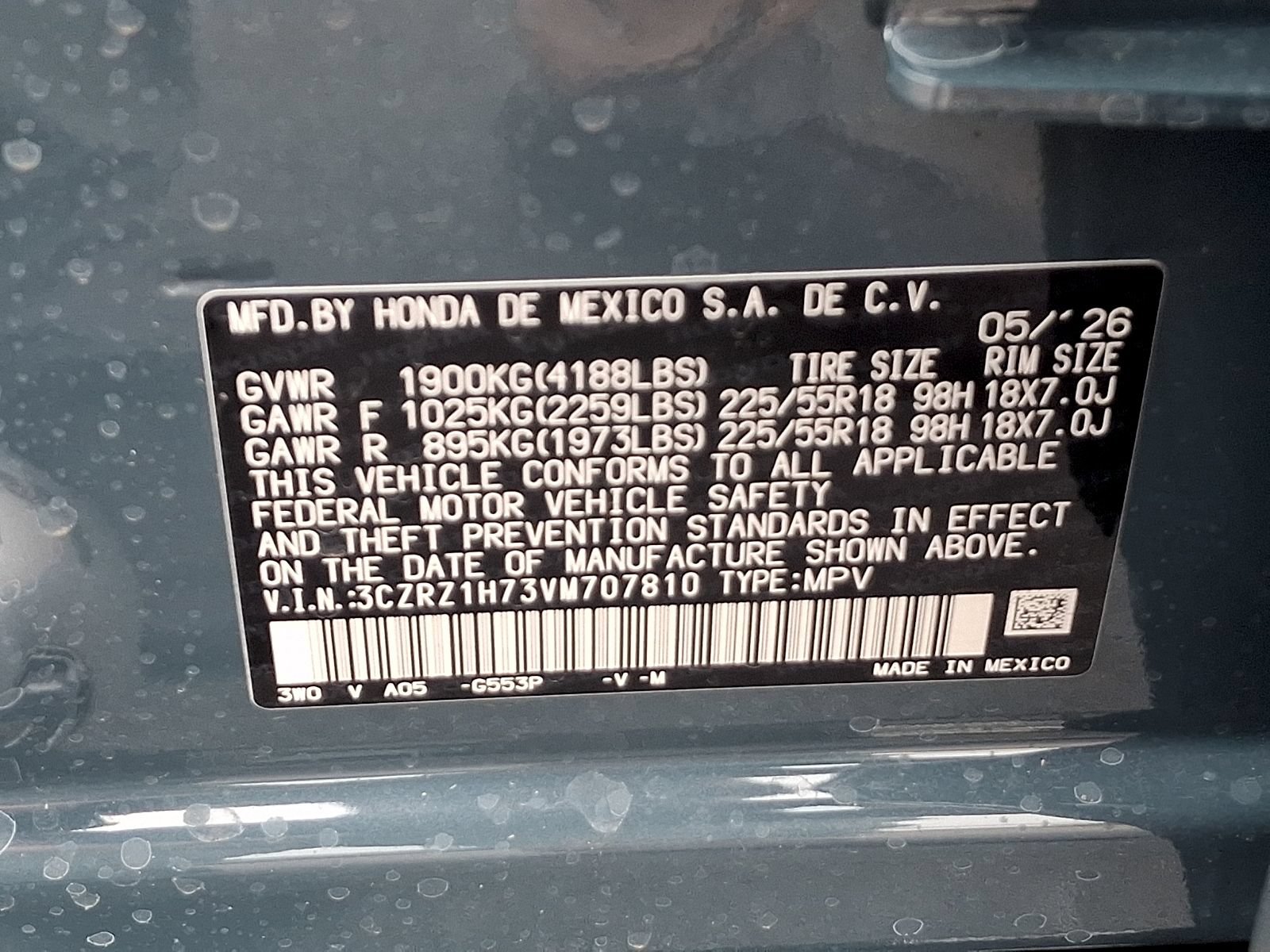 New 2027 Honda HR-V EX-L image 10