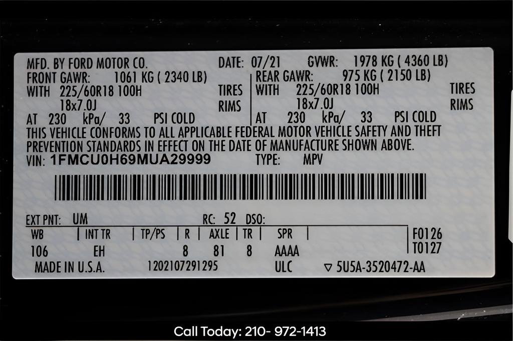Used 2021 Ford Escape SEL FWD image 47