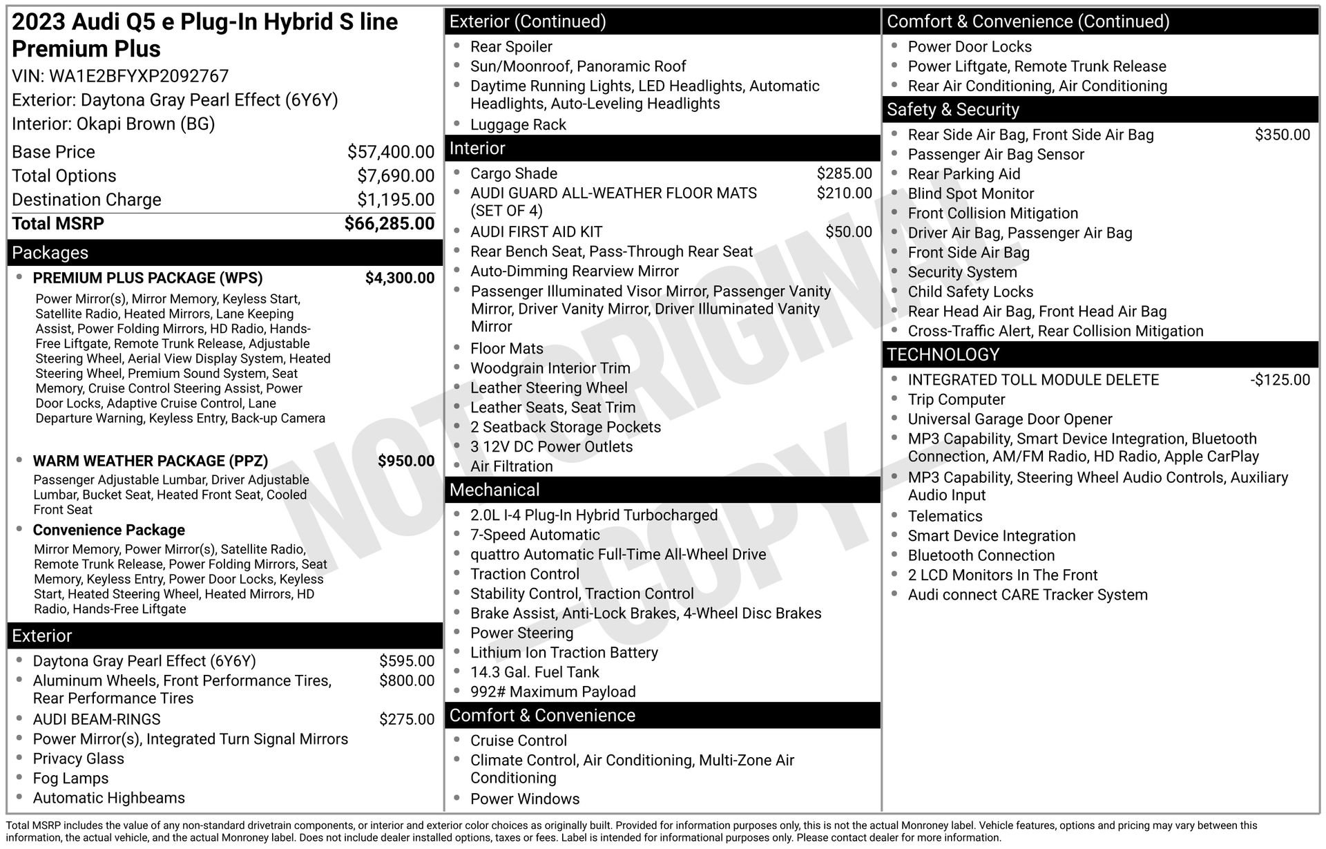 Used 2023 Audi Q5 e Premium Plus w/ Premium Plus Package image 3