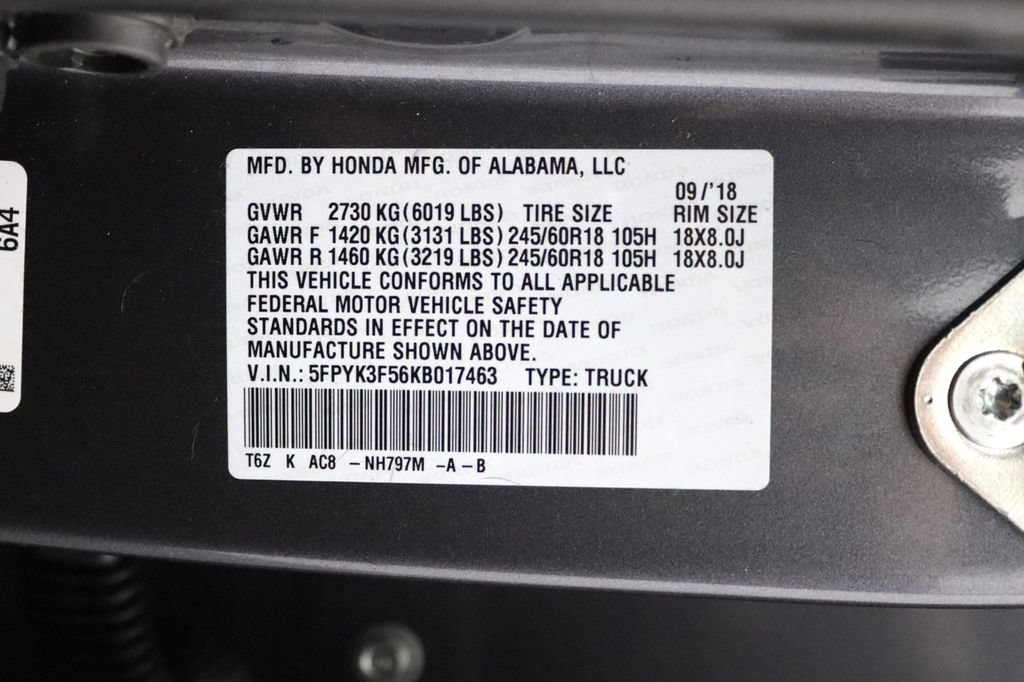 Used 2019 Honda Ridgeline RTL image 32