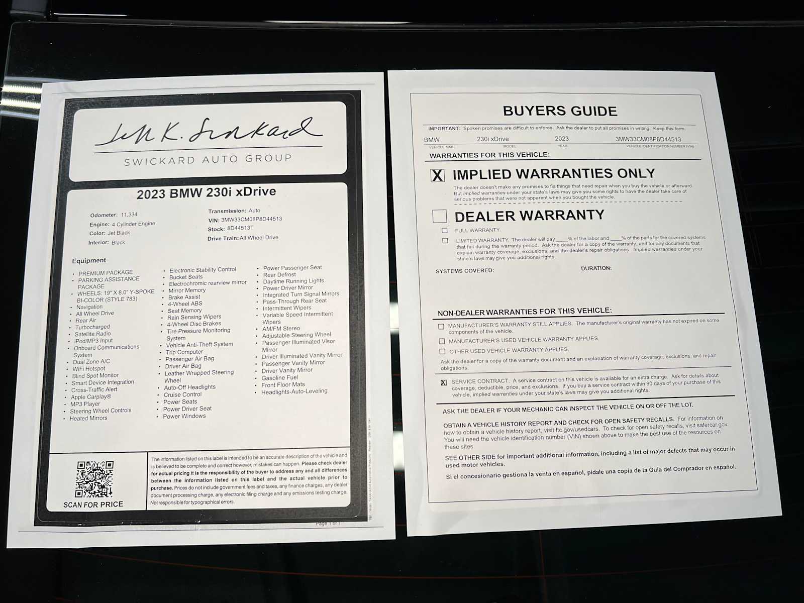 Used 2023 BMW 230i xDrive Coupe w/ Premium Package AWD/4WD image 41