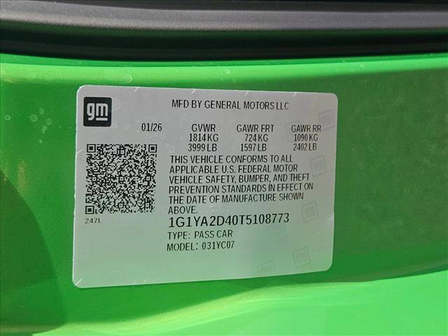 New 2026 Chevrolet Corvette Stingray Coupe w/ 1LT image 25