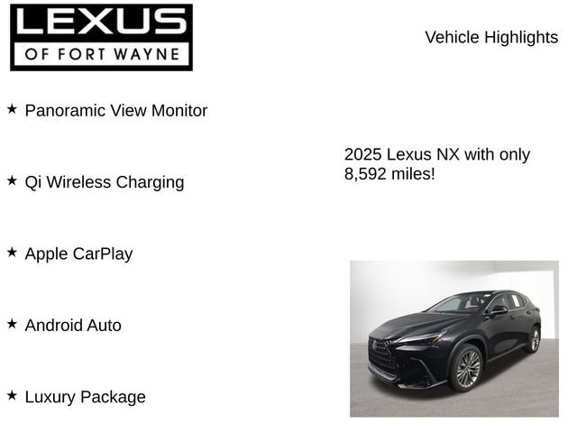 Certified 2025 Lexus NX 350 AWD w/ Luxury Package image 7